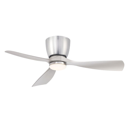 Fanimation Klinch 44in 3-Blade Ceiling Fan | Brushed Nickel and Opal Frosted Glass | Indoor & Outdoor Damp Rated | 1600 Lumens 3000K | Model FPS7681BN