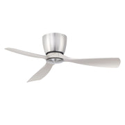 Fanimation Klinch 44in 3-Blade Ceiling Fan | Brushed Nickel and Opal Frosted Glass | Indoor & Outdoor Damp Rated | 1600 Lumens 3000K | Model FPS7681BN