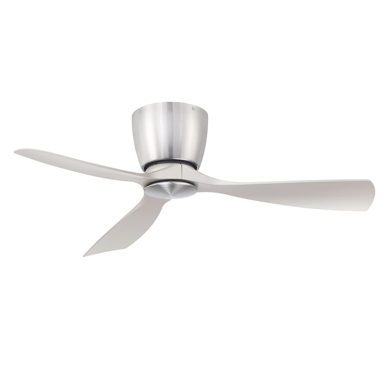 Fanimation Klinch 44in 3-Blade Ceiling Fan | Brushed Nickel and Opal Frosted Glass | Indoor & Outdoor Damp Rated | 1600 Lumens 3000K | Model FPS7681BN