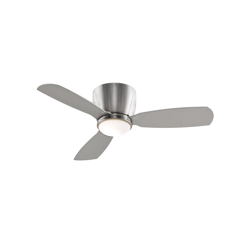 Fanimation Embrace 44in 3-Light Ceiling Fan | Modern Brushed Nickel and Opal Frosted Glass | Bedroom & Living Room | Model FPS7981BBN