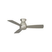 Fanimation Hugh 44in 3-Blade Ceiling Fan | Brushed Nickel and Opal Frosted Glass | Indoor & Covered Outdoor | 44 x 44 x 12 in | Model FPS8332BNW