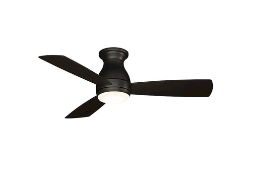 Fanimation Hugh 44in 3-Blade Ceiling Fan | Dark Bronze and Opal Frosted Glass | Indoor & Covered Outdoor | 44 x 44 x 12 in | Model FPS8332DZW