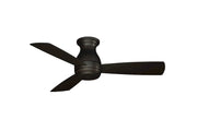 Fanimation Hugh 44in 3-Blade Ceiling Fan | Dark Bronze and Opal Frosted Glass | Indoor & Covered Outdoor | 44 x 44 x 12 in | Model FPS8332DZW