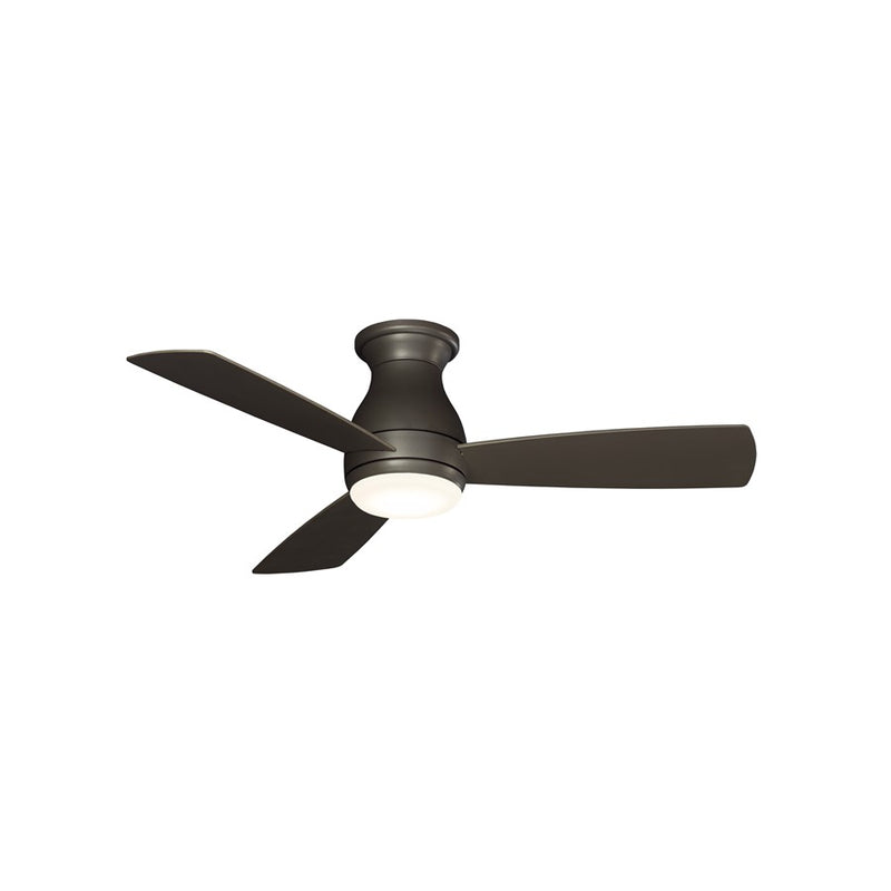 Fanimation Hugh 44in 1-Light Ceiling Fan | Matte Greige and Opal Frosted Glass | Bedroom & Living Room | 44 x 44 x 12 in | Model FPS8332GRW