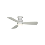 Fanimation Hugh 44in 1-Light Ceiling Fan | Matte White and Opal Frosted Glass | Bedroom & Living Room | 44 x 44 x 12 in | Model FPS8332MWW