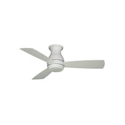 Fanimation Hugh 44in 1-Light Ceiling Fan | Matte White and Opal Frosted Glass | Bedroom & Living Room | 44 x 44 x 12 in | Model FPS8332MWW