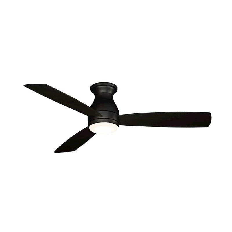 Fanimation Hugh 52in 3-Blade Wet Rated Ceiling Fan | Dark Bronze and Opal Frosted Glass | Covered Patio & Outdoor Living | Model FPS8355BDZW