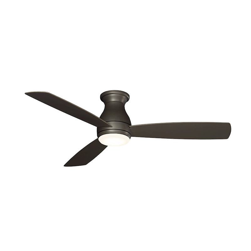Fanimation Hugh 52in 3-Blade Wet Rated Ceiling Fan | Matte Greige and Opal Frosted Glass | Covered Patio & Outdoor Living | Model FPS8355BGRW