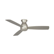 Fanimation Hugh 52in 3-Blade Wet Rated Ceiling Fan | Brushed Nickel and Opal Frosted Glass | Covered Patio & Outdoor Living | Model FPS8355BNW