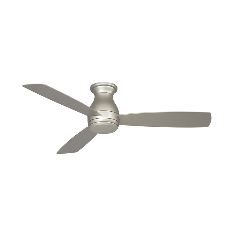 Fanimation Hugh 52in 3-Blade Wet Rated Ceiling Fan | Brushed Nickel and Opal Frosted Glass | Covered Patio & Outdoor Living | Model FPS8355BNW