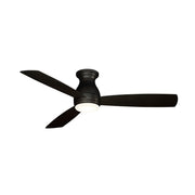 Fanimation Hugh 52in 3-Blade Ceiling Fan | Dark Bronze and Opal Frosted Glass | Bedroom & Living Room | 52 x 52 x 12 in | Model FPS8355DZW