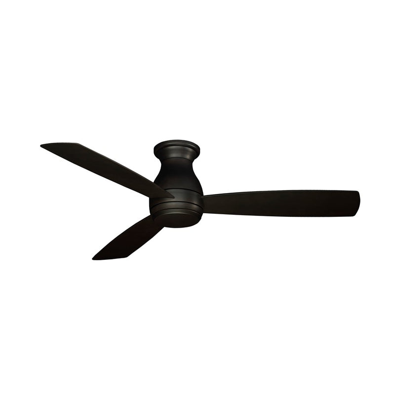 Fanimation Hugh 52in 3-Blade Ceiling Fan | Dark Bronze and Opal Frosted Glass | Bedroom & Living Room | 52 x 52 x 12 in | Model FPS8355DZW