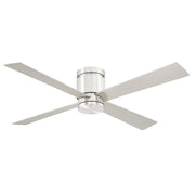 Fanimation Kwartet 52in 4-Light Ceiling Fan | Contemporary Brushed Nickel and Opal Frosted Glass | Living Room & Bedroom | Model FPS8553BN