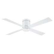 Fanimation Kwartet 52in 4-Light Ceiling Fan | Contemporary Matte White and Opal Frosted Glass | Living Room & Bedroom | Model FPS8553MW