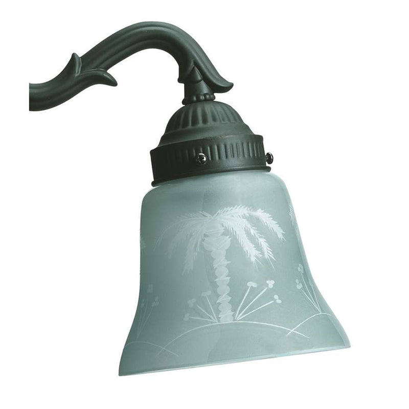 Fanimation Tropical Etched 2.25in Ceiling Fan Glass Shade | Etched Glass | Ceiling Fan Light Kit Replacement | 5.25 x 2.25 x 5.25 in | Model G235