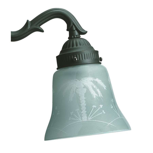Fanimation Tropical Etched 2.25in Ceiling Fan Glass Shade | Etched Glass | Ceiling Fan Light Kit Replacement | 5.25 x 2.25 x 5.25 in | Model G235