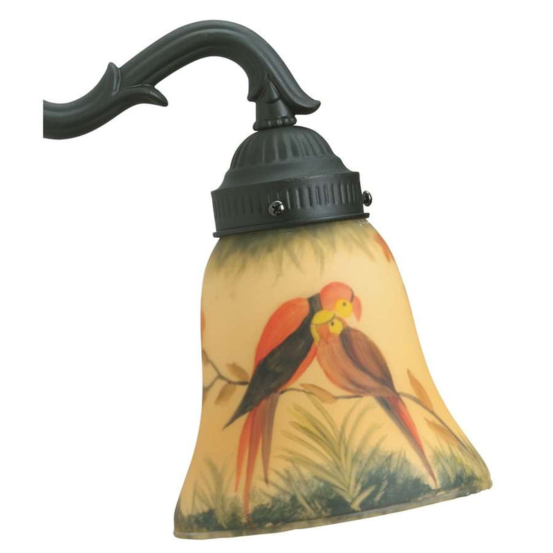 Fanimation Hand-Painted Parrot 2.25in Ceiling Fan Glass Shade | Hand-Painted Glass | Ceiling Fan Light Kit Replacement | Model G239