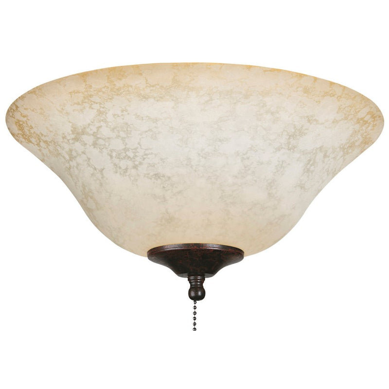 Fanimation 13in Glass Bowl Cap | Powdered Amber Glass | Ceiling Fan Accessory | 13 x 4.62 x 4.62 in | Model G451