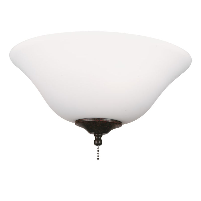 Fanimation 13in Glass Bowl Cap | Frosted White Glass | Ceiling Fan Accessory | 13 x 4.62 x 4.62 in | Model G456
