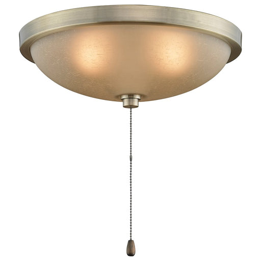 Fanimation LK114AAB 14in Low Profile Bowl Light Kit | Antique Brass | Kitchen & Dining Room | 14 x 14 x 4.8 in | Model LK114AAB
