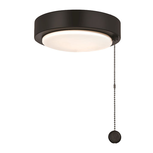 Fanimation Fitters 8in 1-Light Dimmable LED Ceiling Fan Light Kit | Black | Wet Locations | 7.78 x 7.78 x 3 in | Model LK179BLW