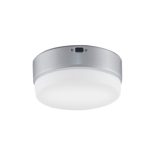 Fanimation Zonix 7in 1-Light Ceiling Fan Light Kit | Silver and Opal Frosted Glass | Covered Patio & Wet Locations | 7 x 7 x 4 in | Model LK4640BSLW