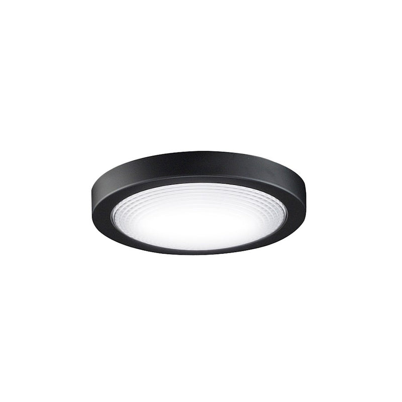 Fanimation Spitfire LED Light Kit | Black and Opal Frosted Glass | Ceiling Fan Light Kit for Damp Locations | 6.85 x 6.85 x 2.75 in | Model LK6721BBL