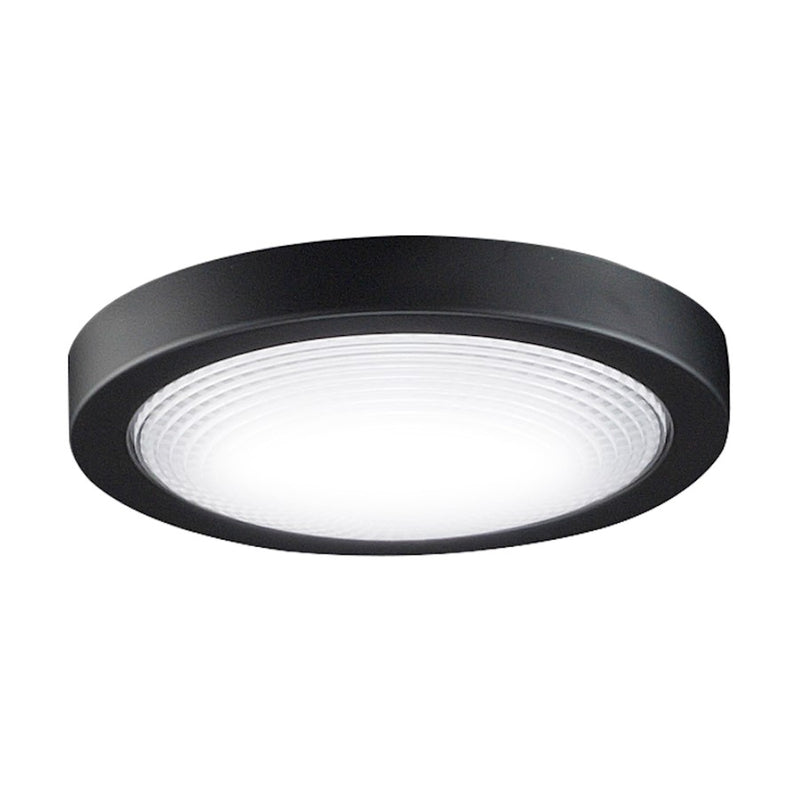 Fanimation Spitfire 7in LED Light Kit | Black and Frosted Fresnel | Ceiling Fan Light Kit for Indoor & Outdoor Damp Locations | Model LK6721BDCBL