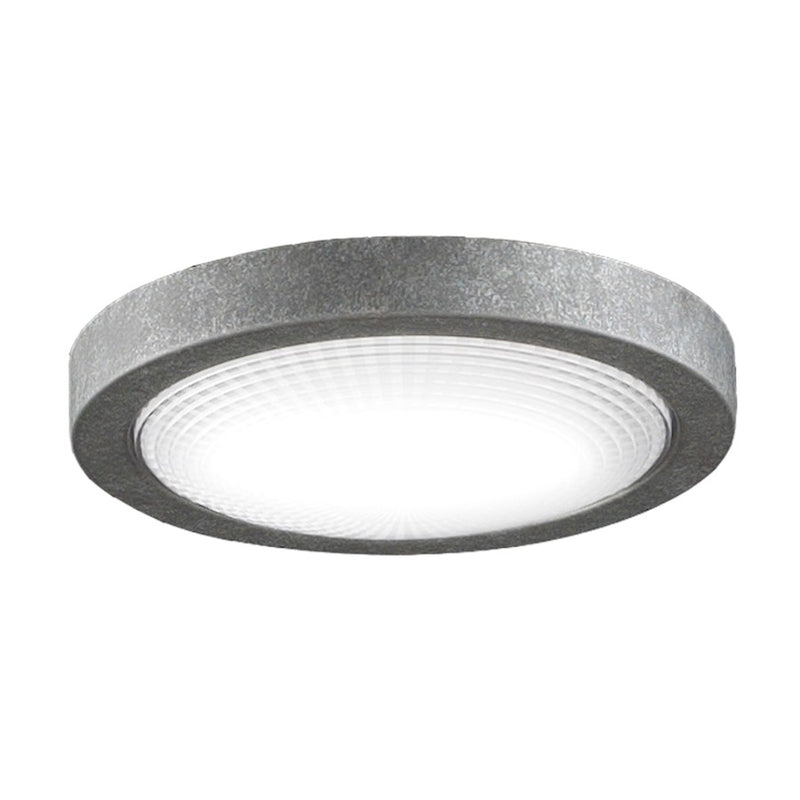 Fanimation Spitfire 7in 1-Light LED Light Kit | Galvanized and Frosted Glass | Ceiling Fan Light Kit for Indoor & Outdoor | Model LK6721BDCGZ