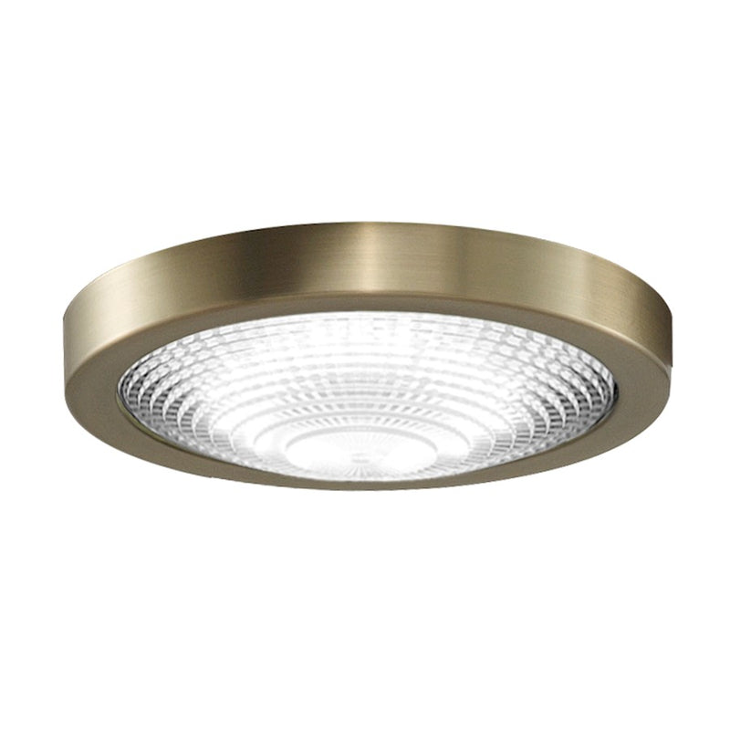 Fanimation Spitfire LED Light Kit 8in | Brushed Satin Brass and Opal Frosted Glass | Ceiling Fan Light Kit | 18W 1300 Lumens 3000K | Model LK6721BS