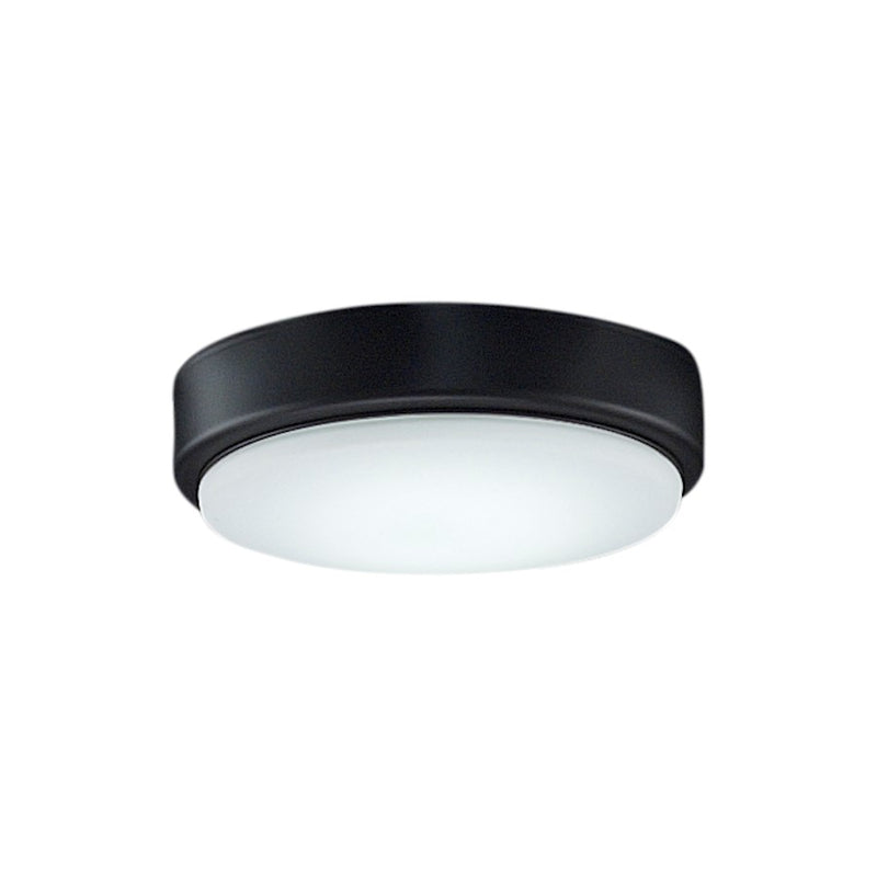 Fanimation Levon Custom 7in LED Light Kit | Black and Opal Frosted Glass | Ceiling Fan Light | 1400 Lumens, 3000K | Model LK7912BBL