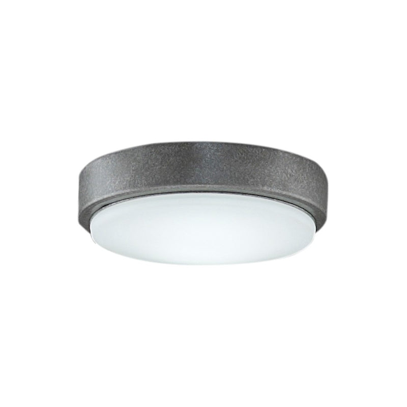 Fanimation Levon Custom 7in LED Light Kit | Galvanized and Opal Frosted Glass | Ceiling Fan Light Kit for Living Room & Bedroom | Model LK7912BGZ