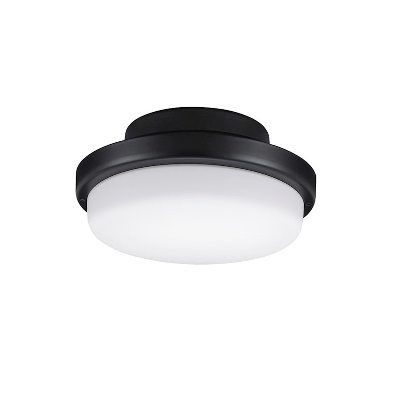 Fanimation TriAire 7in 1-Light LED Light Kit | Black and Opal Frosted Glass | Wet Rated Ceiling Fan Light Kit | 7 x 7 x 3 in | Model LK8514BLW