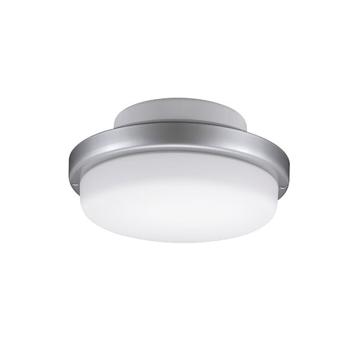 Fanimation TriAire LED Light Kit 7in | Silver and Opal Frosted Glass | Dimmable 18W 3000K | Wet Rated | 7 x 7 x 3 in | Model LK8514SLW