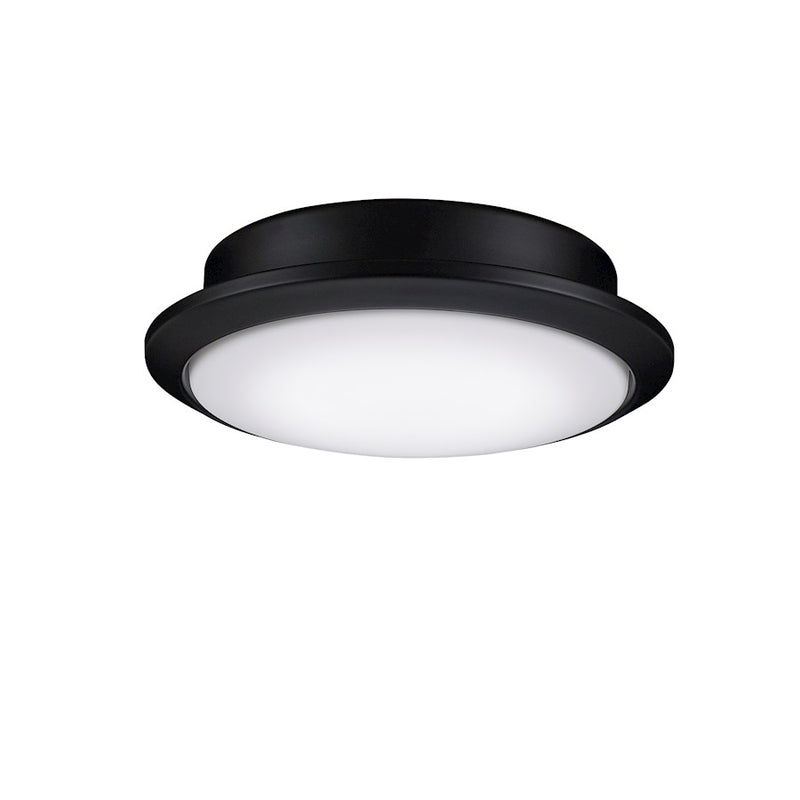 Fanimation Wrap Custom 7in LED Light Kit | Black and Opal Frosted Glass | Ceiling Fan Light Kit for Indoor & Covered Outdoor | Model LK8530BL
