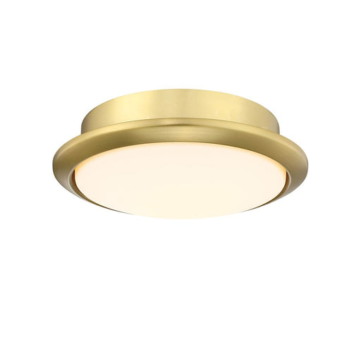 Fanimation Wrap Custom 7in LED Light Kit | Brushed Satin Brass and Opal Frosted Glass | Ceiling Fan Light Kit for Indoor & Covered | Model LK8530BS