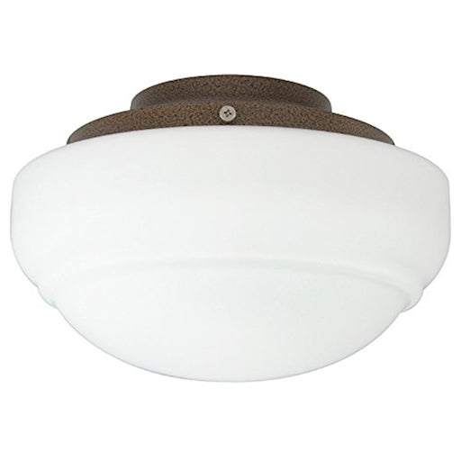 Fanimation Low Profile Light Kit 5.2in 1-Light Ceiling Fan Light Kit | Brushed Nickel and Rounded Glass | Bedroom & Living Room | Model LKLP101BN