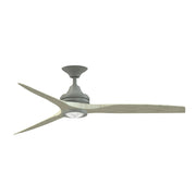 Fanimation Spitfire 60in 3-Blade Ceiling Fan Motor | Antique Graphite Finish | Indoor & Covered Patio | 60 x 60 x 12 in | Model MA6721BAGP