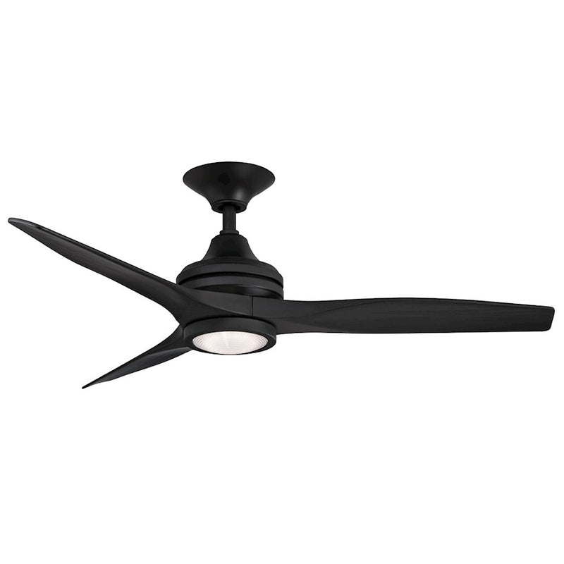 Fanimation Spitfire 60in 3-Blade Ceiling Fan Motor | Black Finish | Indoor & Covered Patio | 60 x 60 x 12 in | Model MA6721BBL