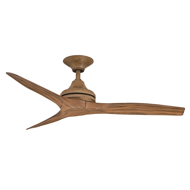 Fanimation Spitfire 48in 3-Blade Damp Rated Ceiling Fan Motor | Driftwood Finish | Indoor & Covered Patio | 48 x 48 x 12 in | Model MA6721BDF