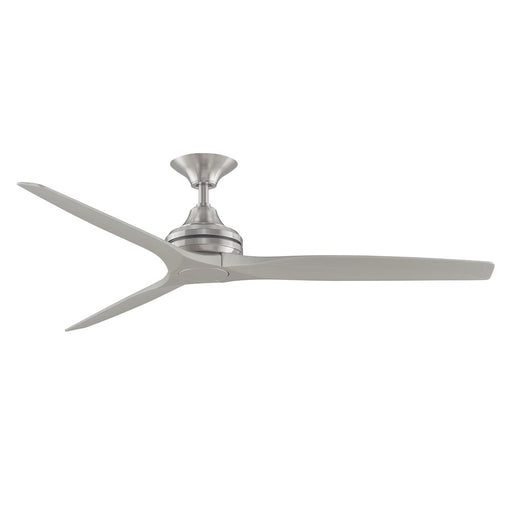 Fanimation Spitfire 60in 3-Blade Ceiling Fan | Brushed Nickel Motor | Damp Rated for Covered Patios & Bedrooms | 6641 CFM, 21° Pitch | Model MA6721BN