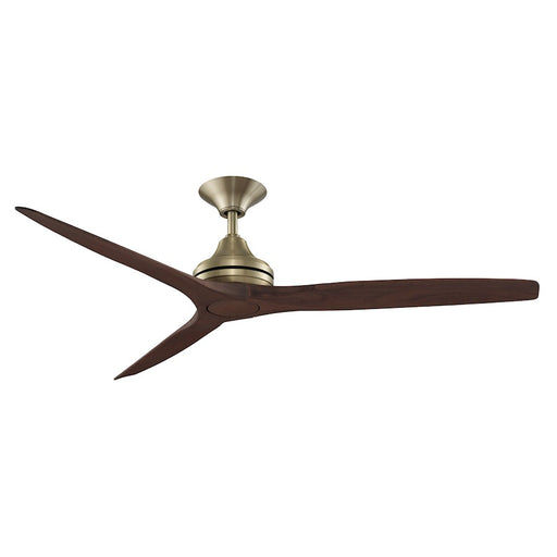 Fanimation Spitfire 60in 3-Blade Ceiling Fan | Brushed Satin Brass Motor | Damp Rated for Covered Patios & Bedrooms | 6641 CFM, 21° | Model MA6721BS