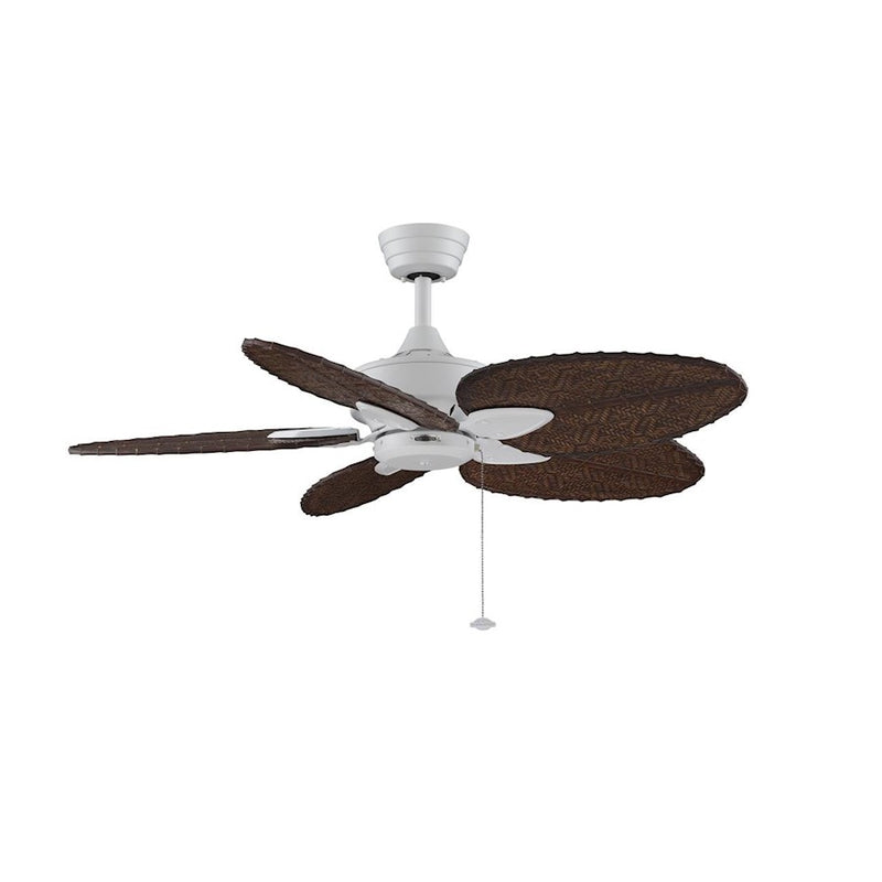 Fanimation Windpointe Matte White Motor Only | Traditional 5-Blade Ceiling Fan | Living Room & Bedroom | 44-80in Sweep, 4649 CFM | Model MA7500MW