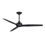 Fanimation Spitfire 64in 3-Blade DC Ceiling Fan Motor Only | Black | Living Room & Covered Patio | 64 x 64 x 21 in | Model MAD6721BL
