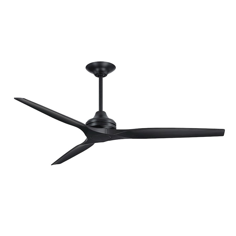 Fanimation Spitfire 64in 3-Blade DC Ceiling Fan Motor Only | Black | Living Room & Covered Patio | 64 x 64 x 21 in | Model MAD6721BL