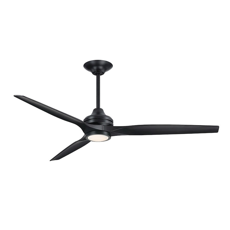 Fanimation Spitfire 64in 3-Blade DC Ceiling Fan Motor Only | Black | Living Room & Covered Patio | 64 x 64 x 21 in | Model MAD6721BL