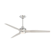 Fanimation Spitfire 64in DC Ceiling Fan | Brushed Nickel 3-Blade | Living Room & Covered Patio | 64 x 64 x 21 in | Model MAD6721BN