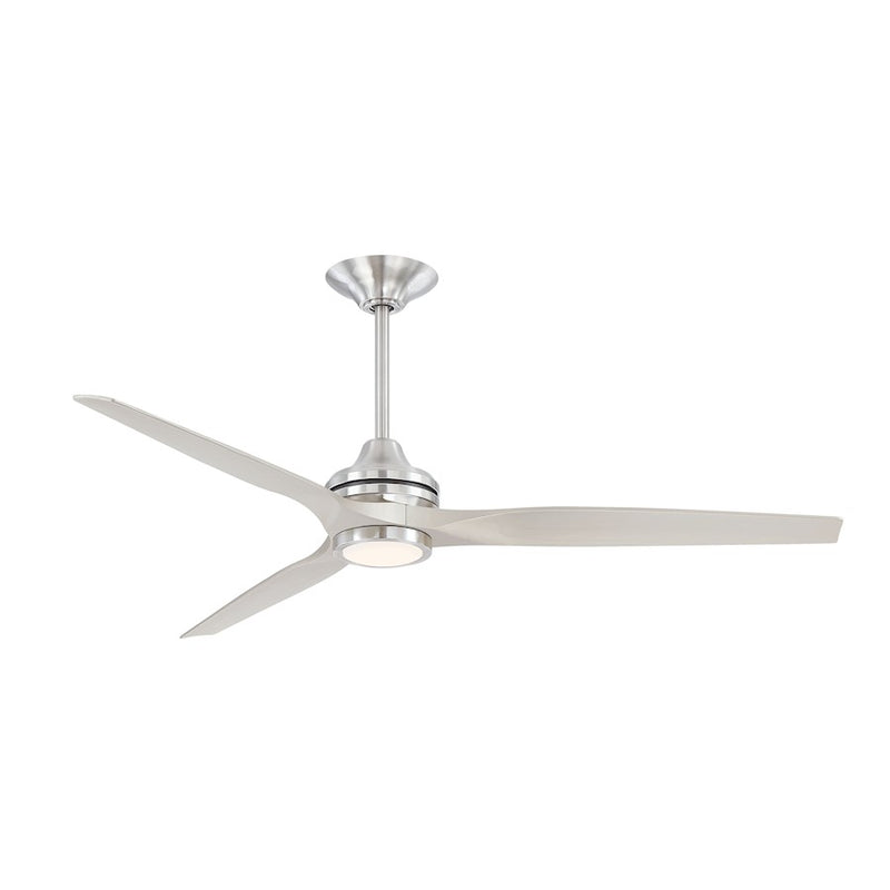 Fanimation Spitfire 64in DC Ceiling Fan | Brushed Nickel 3-Blade | Living Room & Covered Patio | 64 x 64 x 21 in | Model MAD6721BN