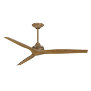 Fanimation Spitfire 64in DC Ceiling Fan | Driftwood 3-Blade | Living Room & Covered Patio | 64 x 64 x 21 in | Model MAD6721DF