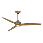Fanimation Spitfire 64in DC Ceiling Fan | Driftwood 3-Blade | Living Room & Covered Patio | 64 x 64 x 21 in | Model MAD6721DF